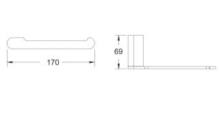 Держатель для туалетной бумаги Rose RG1705H чёрный